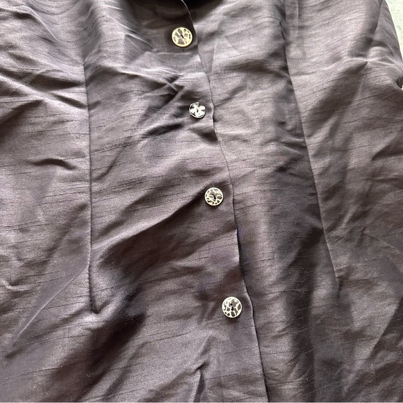 Women’s Black Mismatched Button Vest - Picture 2 of 7